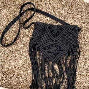 Crochet crossbody bag